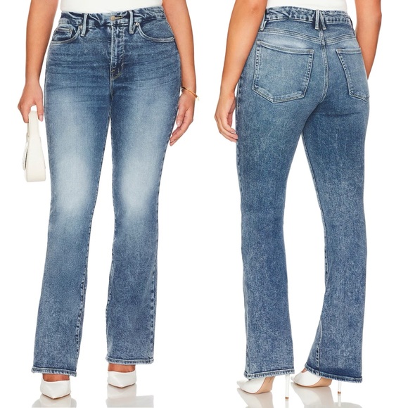 NWT Good American Good Classic High Waist Bootcut Jeans - Picture 1 of 9